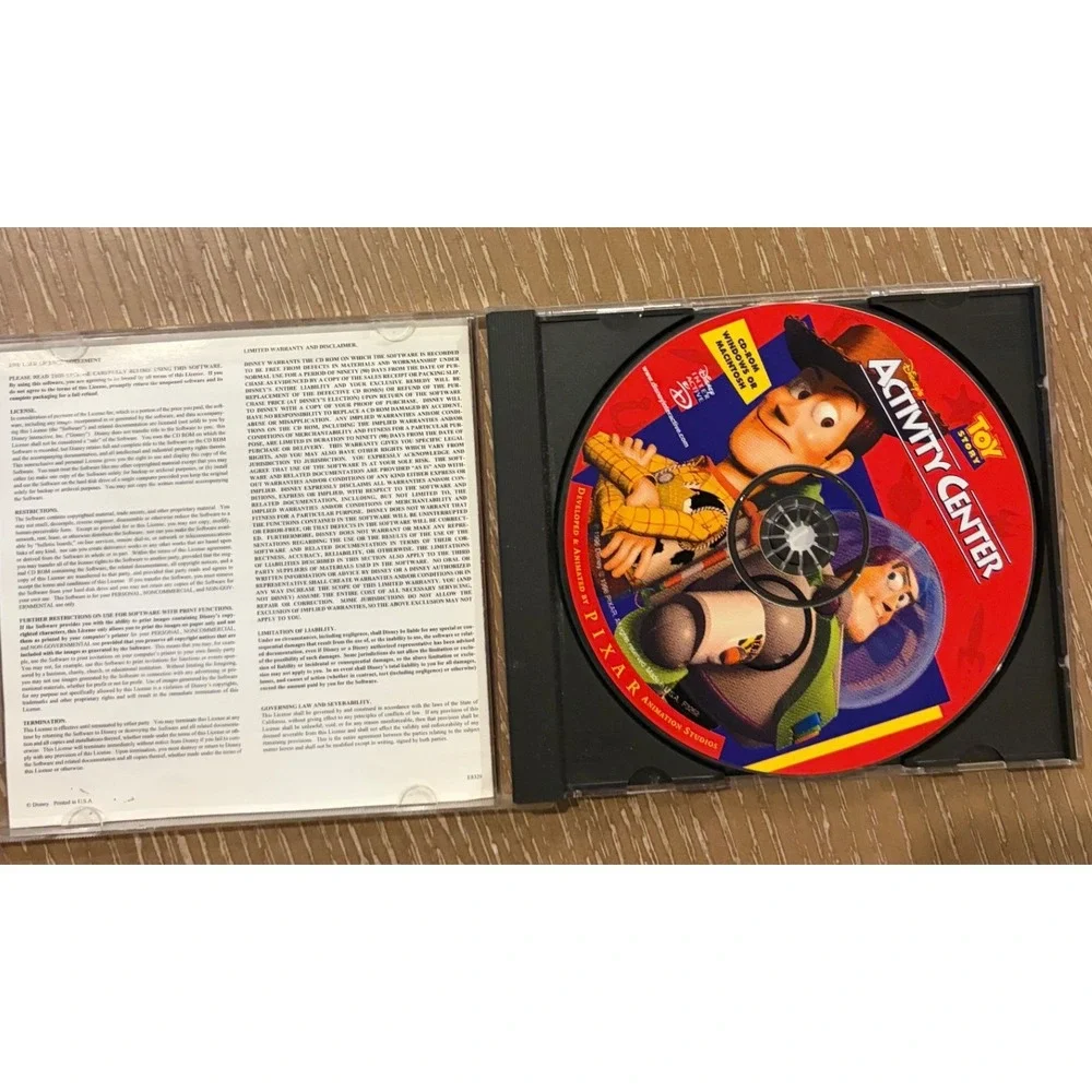 1996 Disney Toy Story Activity Center PC CD-ROM Game Windows Mac Pixar Vintage
